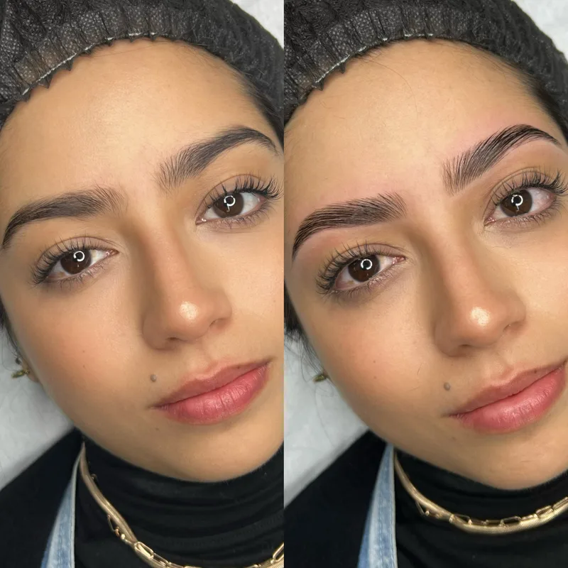 Before and after result of Lamination